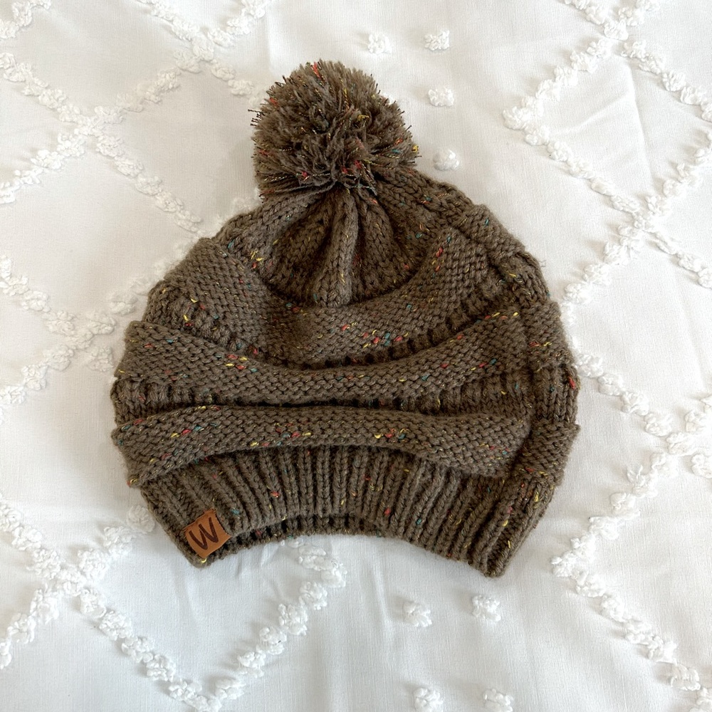 Brown Semi-Colored Beanie